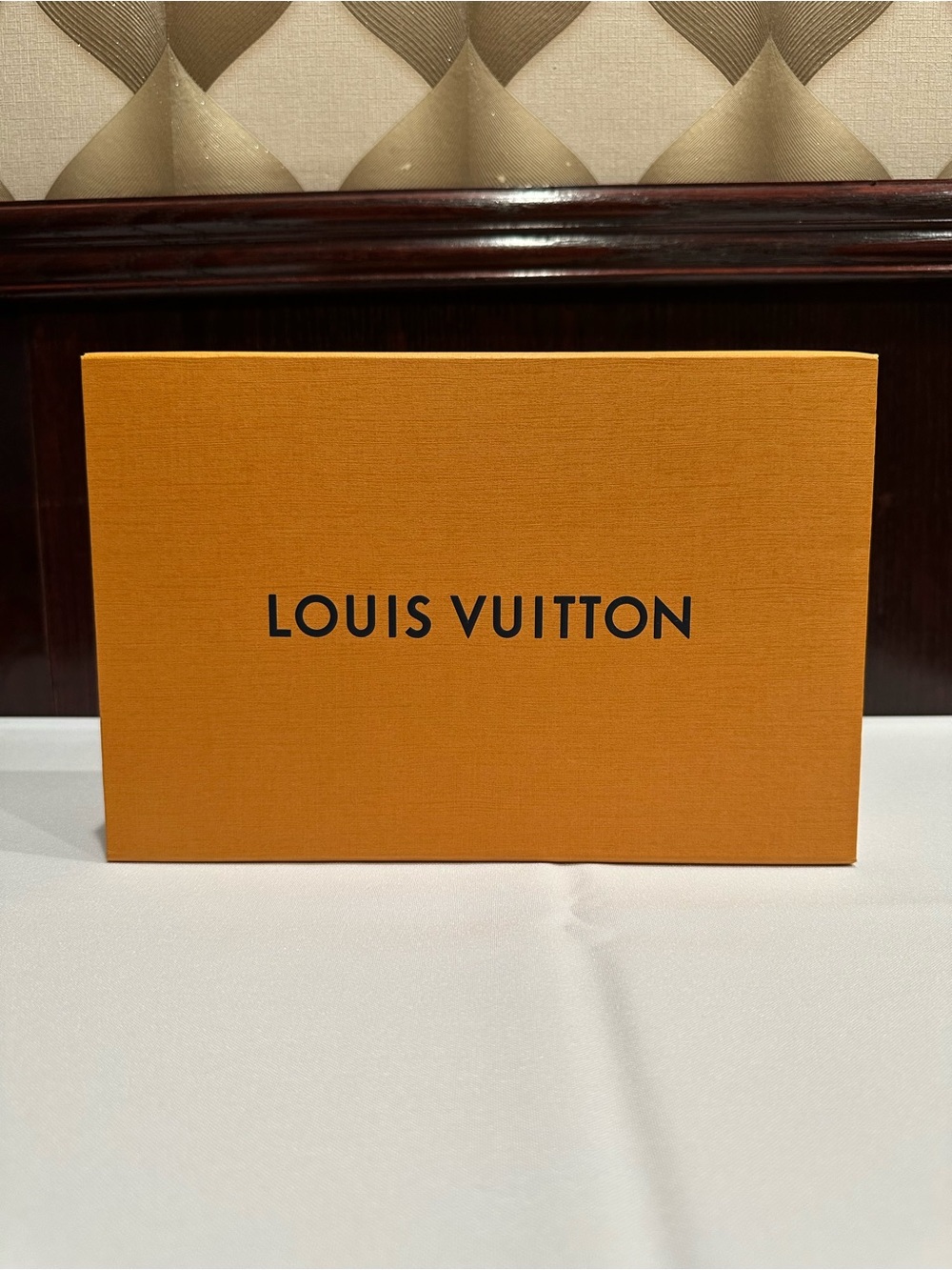 Louis Vuitton empty Iconic Orange Gift storage Box